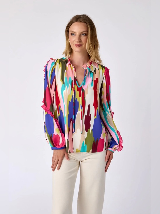 CROSBY by Mollie Burch Tops - Crosby by Mollie Burch Ryland Blouse  Size XS Head in the Clouds